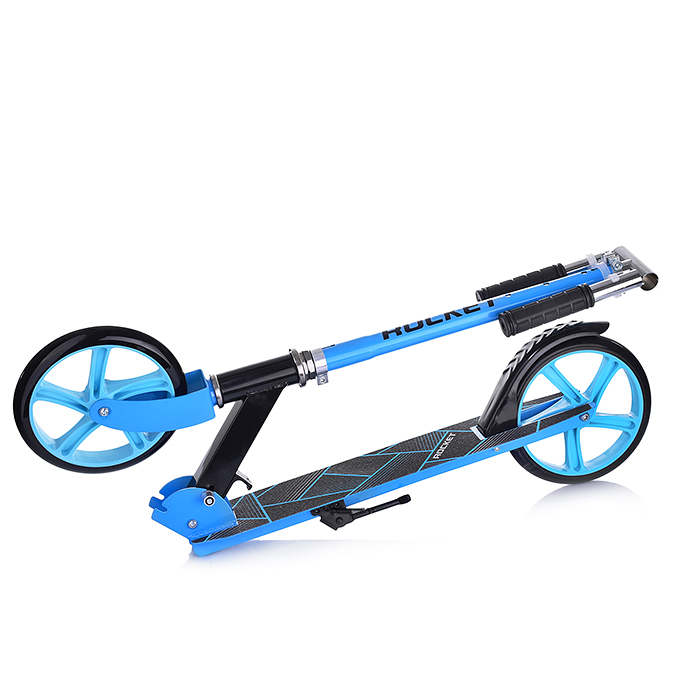 Фото к товару Самокат 2-х колесный ROCKET,колеса PU/ 200 мм,ABEC 7, голубой Самокат 2-х колесный ROCKET,колеса PU/ 200 мм,ABEC 7, голубой