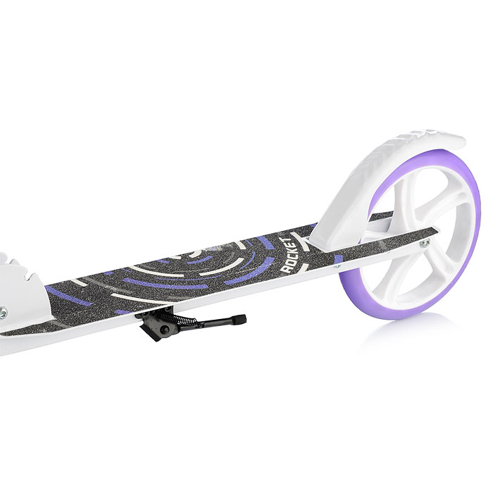 Фото к товару Самокат 2-х колесный ROCKET,колеса PU/ 200 мм, ABEC 7, сиреневый Самокат 2-х колесный ROCKET,колеса PU/ 200 мм, ABEC 7, сиреневый