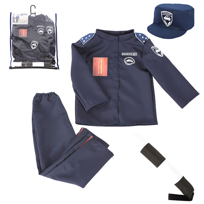 Набор ДПС  (куртка, штаны, кепка, жезл, удостоверение, чехол, плечики) 