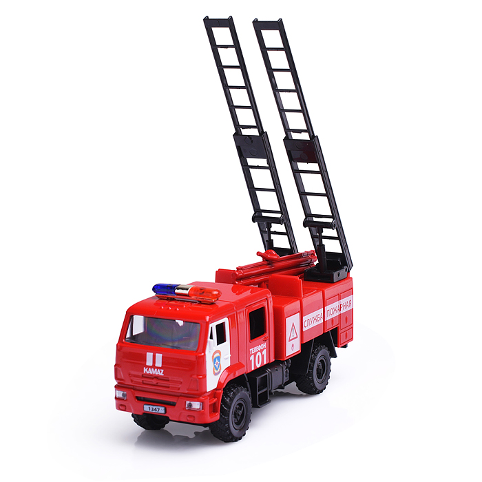 Машина металл Камаз-43502 МЧС 15,5 см, двери, подв дет, инер, кор. 