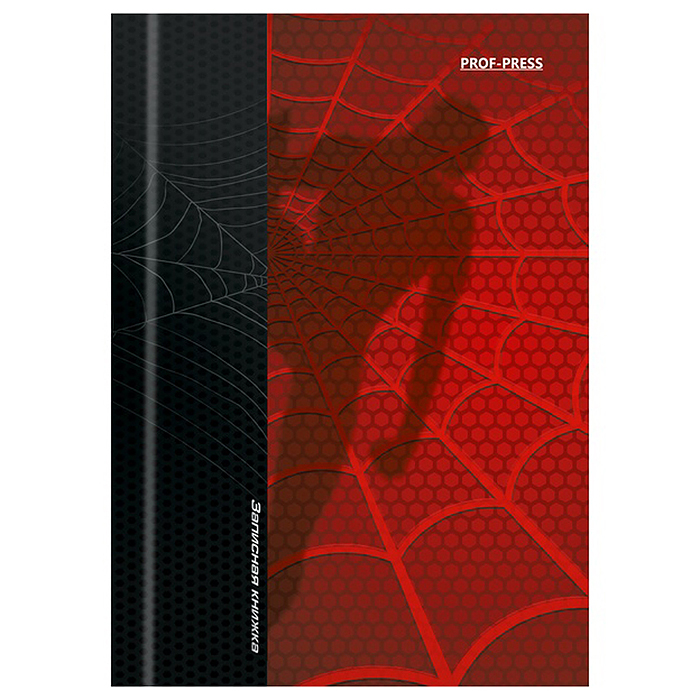 Записная книжка А6 48л. "Спайдер черный"
