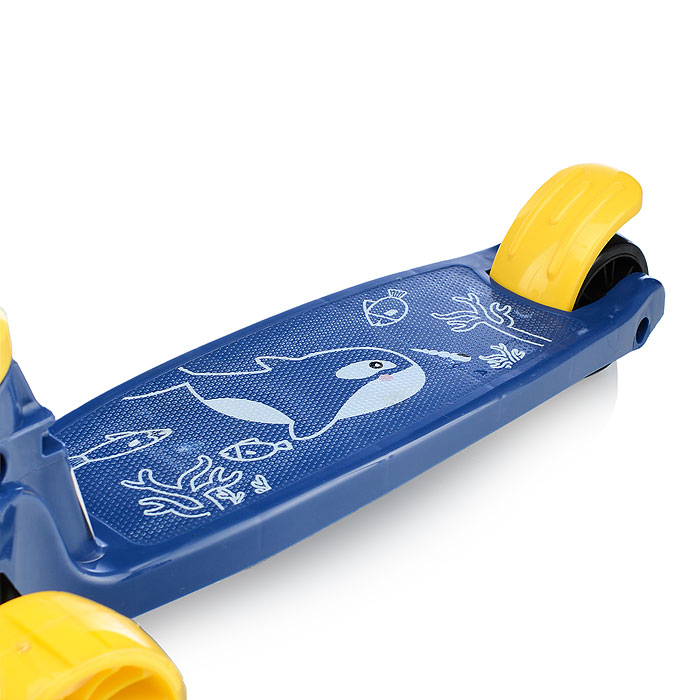 Самокат U066833Y 3-х кол., колёса световые PU, желтый