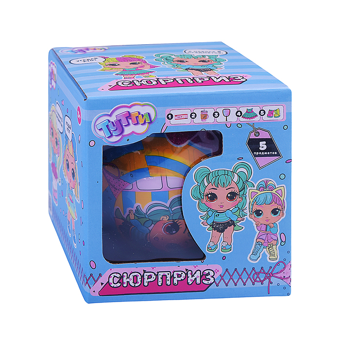 Фото к товару Шар-сюрприз, кукла с набором аксессуаров, в коробке Шар-сюрприз, кукла с набором аксессуаров, в коробке