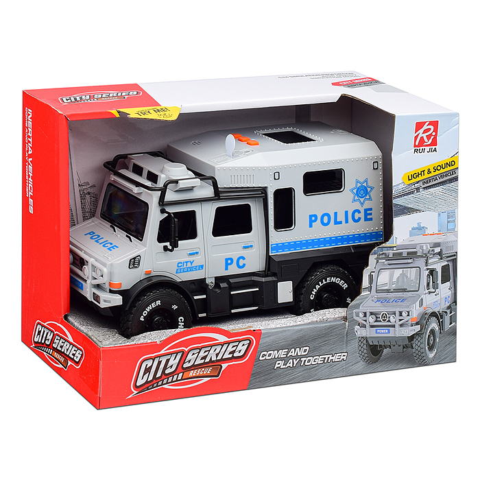 Машина RJ5522A "Полицейский броневик" (свет, звук) в коробке