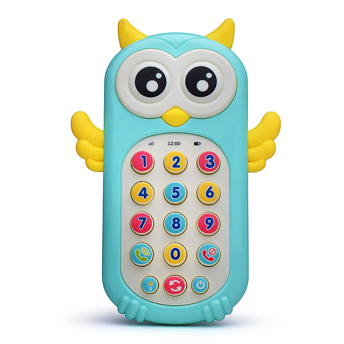 Телефон 796 "Музыкальная совушка" на батарейках, в коробке