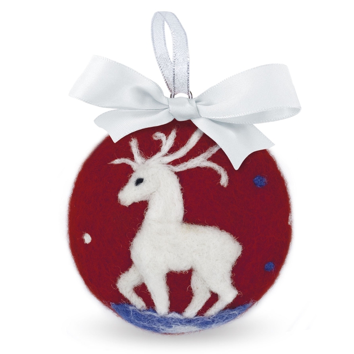 Набор для валяния. Елочная игрушка "Олень"