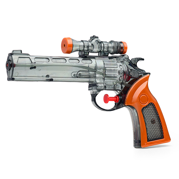 Водное оружие 688-3 "Револьвер" с прицелом, в пакете (серый)
