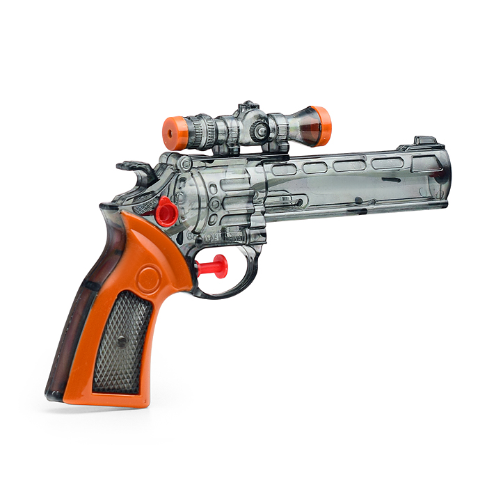 Водное оружие 688-3 "Револьвер" с прицелом, в пакете (серый)