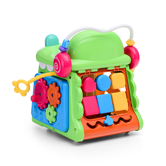 Куб развивающий MSS-007 "Весёлый крокодильчик" в коробке