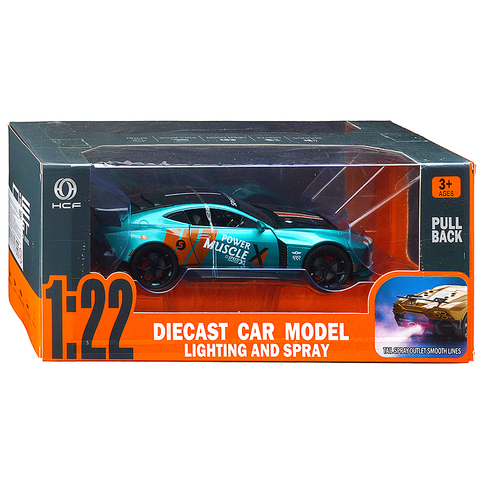 Машина HCL-826P "Жажда скорости" (свет, звук, дым) в коробке