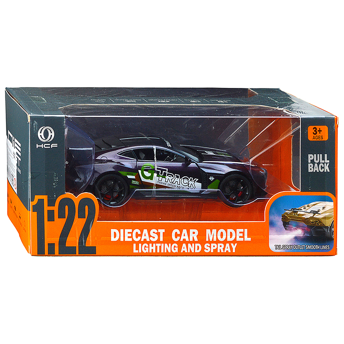 Машина HCL-826P "Жажда скорости" (свет, звук, дым) в коробке