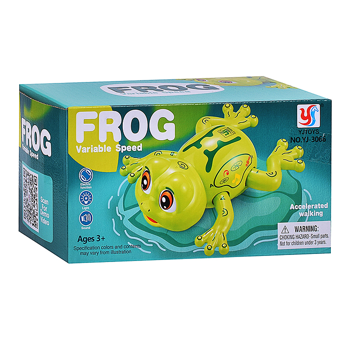 Интерактивная игрушка YJ-3066 "Лягушка" в коробке