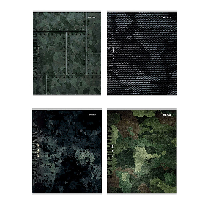 Тетрадь 96л. клетка "Стиль милитари - 5"