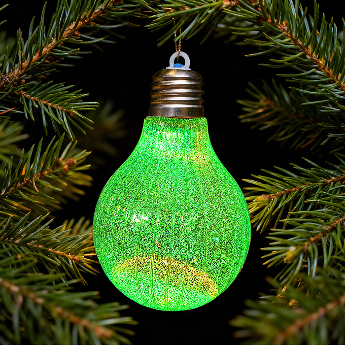 Набор новогодних украшений S2486 "Блестящие узоры" (4шт х 10см)