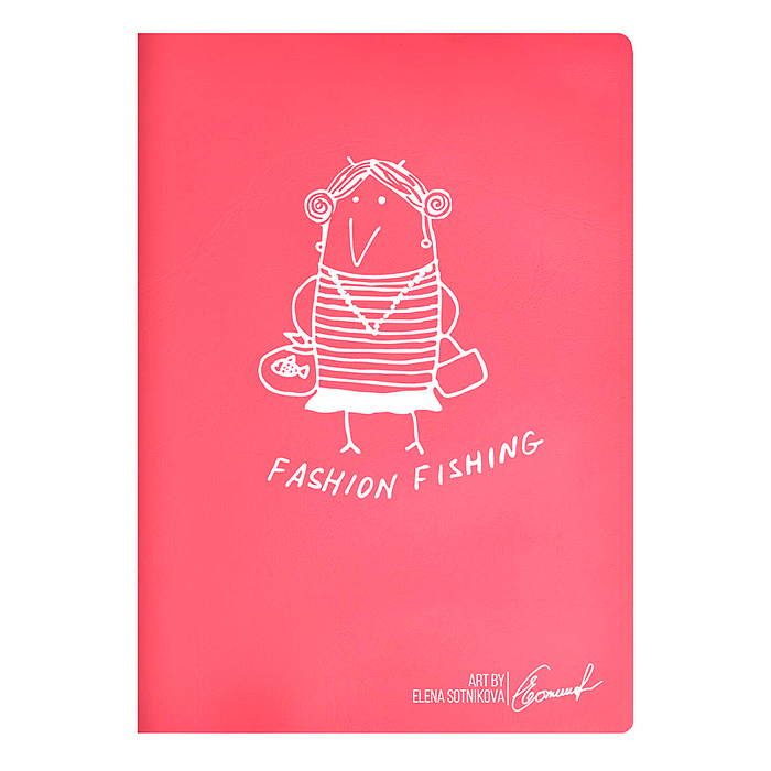 Записная книжка А6+ "Фешен фишн" ПВХ: 130x185 мм, мягкий переплёт