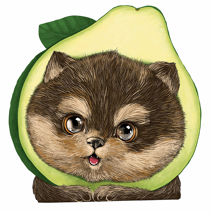 Блокнот 30 л. "Авокадопес" 120х117 мм.