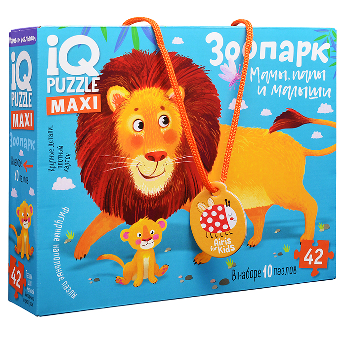 IQ Пазл напольный. Зоопарк 2+