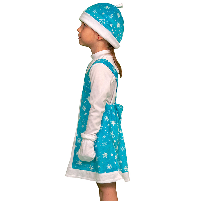 Изделие швейное "Набор карнавальный "Зимушка" плюш (6-9 лет, рост 122-134 см)