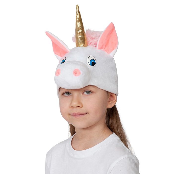Головной убор швейный "Шапка детская "Лошадка Единорожка" р. 52-54