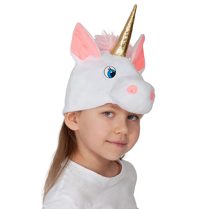 Фото к товару Головной убор швейный "Шапка детская "Лошадка Единорожка" р. 52-54 Головной убор швейный "Шапка детская "Лошадка Единорожка" р. 52-54