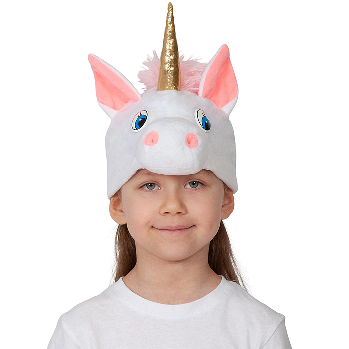 Фото к товару Головной убор швейный "Шапка детская "Лошадка Единорожка" р. 52-54 Головной убор швейный "Шапка детская "Лошадка Единорожка" р. 52-54