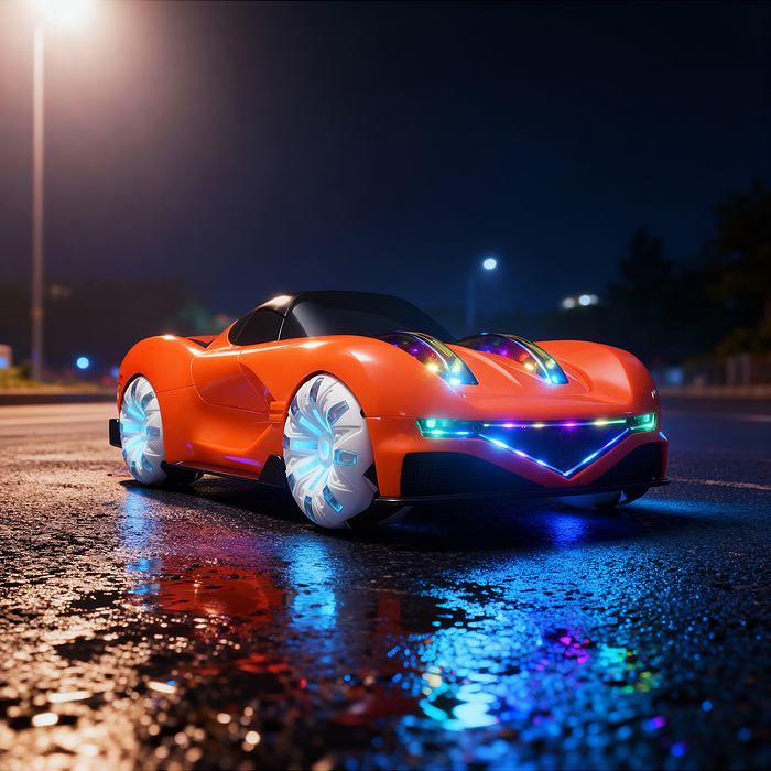 Машина QX008 "Яркая гонка" р/у, 27 MHz, в коробке