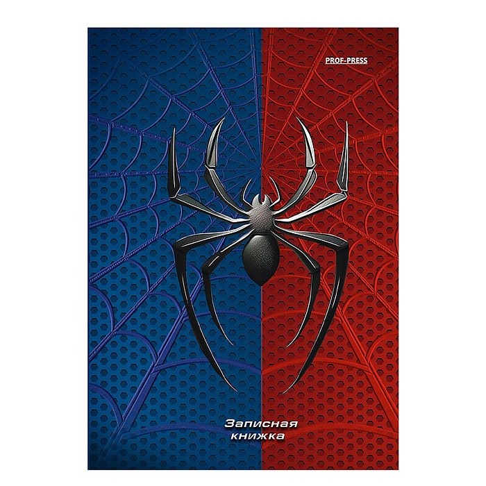 Записная книжка А6 64л. "Спайдер" синий