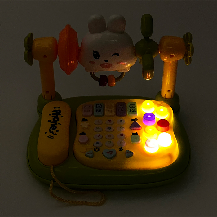 Игрушка музыкальная YL78927 "Телефон-Зайчик"  в коробке