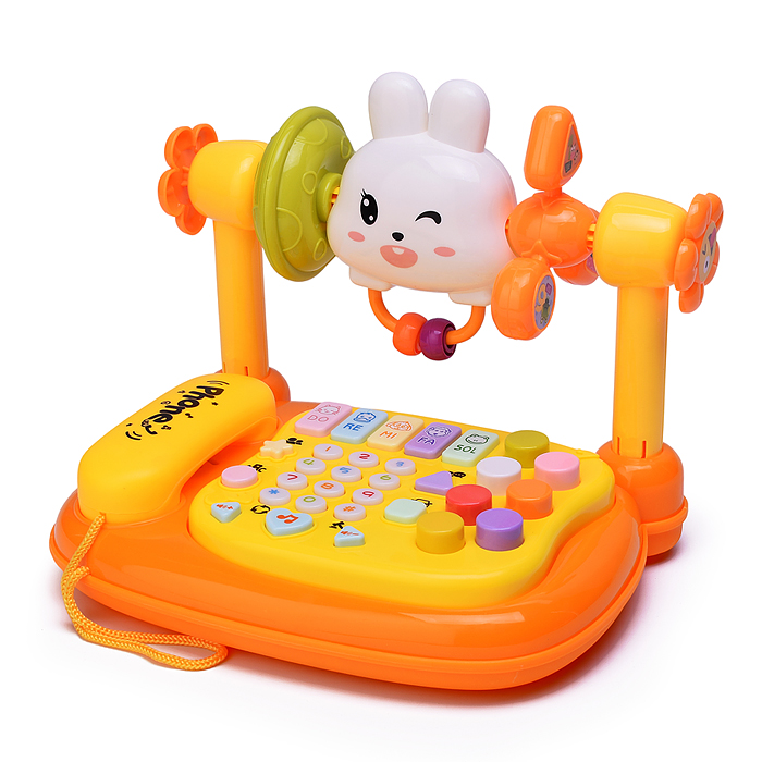 Игрушка музыкальная YL78927 "Телефон-Зайчик"  в коробке