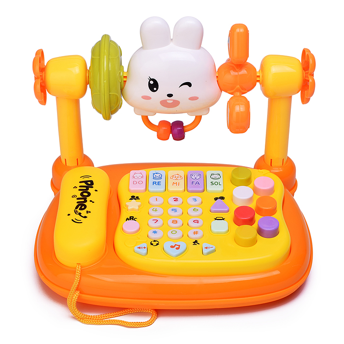 Игрушка музыкальная YL78927 "Телефон-Зайчик"  в коробке