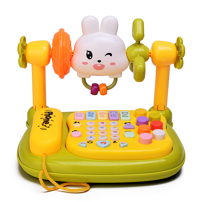 Игрушка музыкальная YL78927 "Телефон-Зайчик"  в коробке
