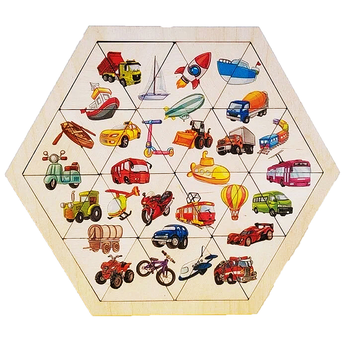 Настольная игра 19,5х22,5х1 "Собирай-ка" Гексагон дер. Настольная игра 19,5х22,5х1 "Собирай-ка" Гексагон дер.