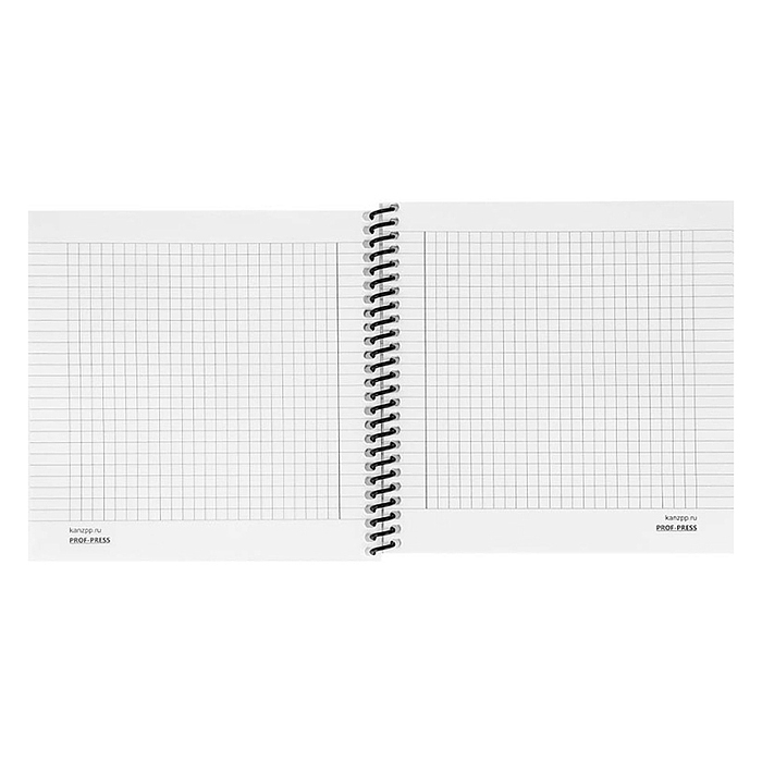 Записная книжка 48л. "Конь в туммане" 158х158см. пластиковая обложка, цв.спираль