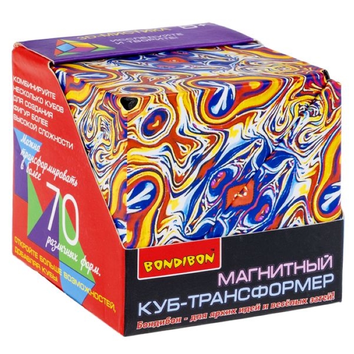 Магнитный куб-трансформер 3D-Мистика ВOX 6,2x6,2x6,2cм, 