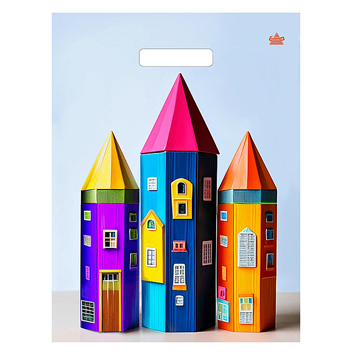 Пакет "Яркие карандаши" вырубной