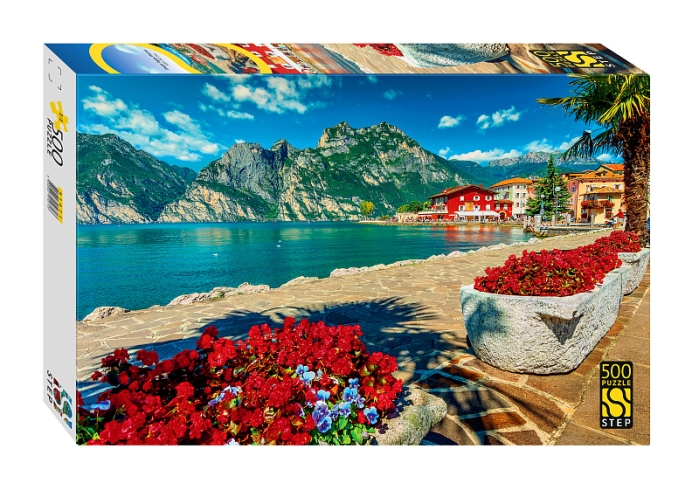 Пазлы 500 "Озеро Гарда, Италия"