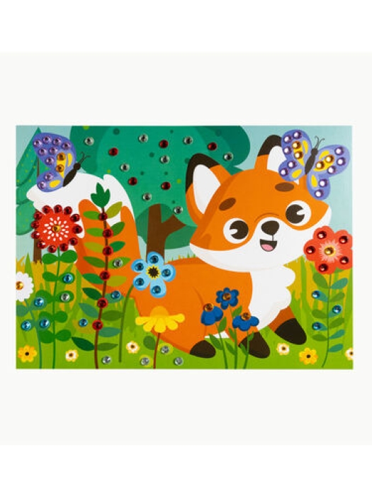 Набор для творчества. Рисунок из страз "Лисёнок" (европодвес)