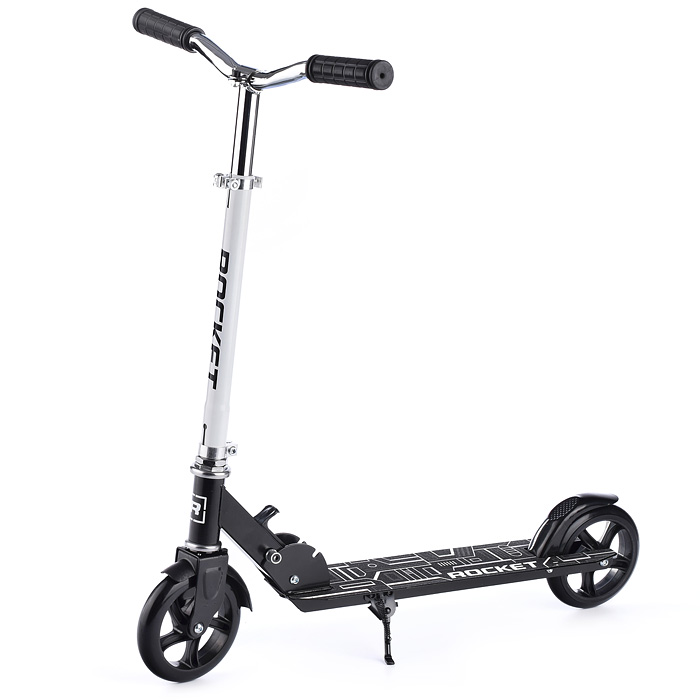 Самокат 2-х колесный ROCKET,колеса PU/ 145 мм,ABEC 7, белый