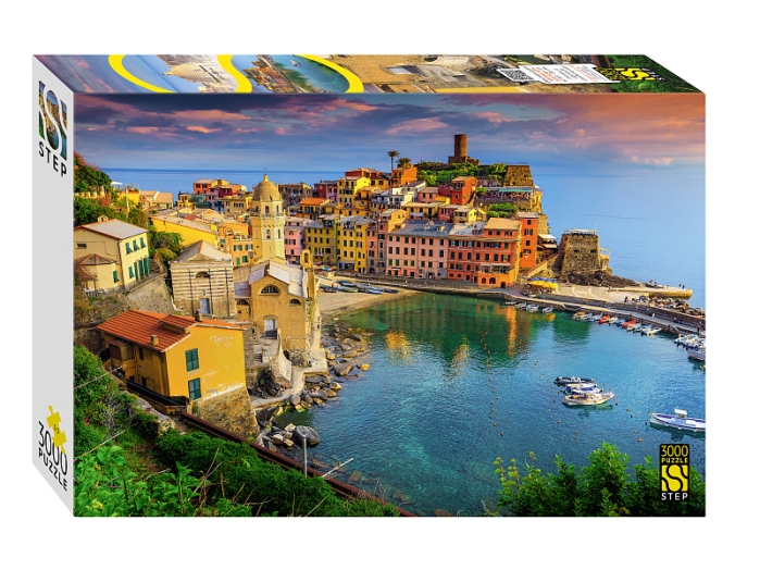Пазлы 3000 "Вернацца. Италия"