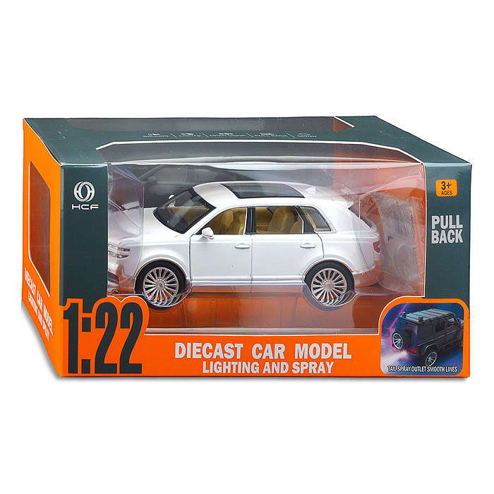 Машина HCL-528 "Внедорожник" (свет, звук, дым) в коробке