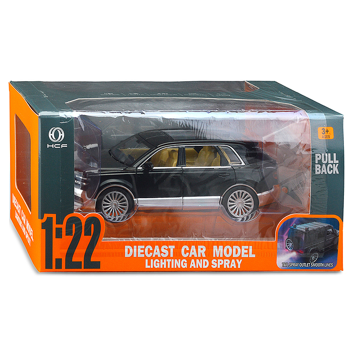 Машина HCL-528 "Внедорожник" (свет, звук, дым) в коробке