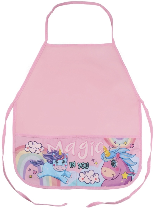 Фартук с 2 карманами "Волшебные единороги - 3" 390х490 мм