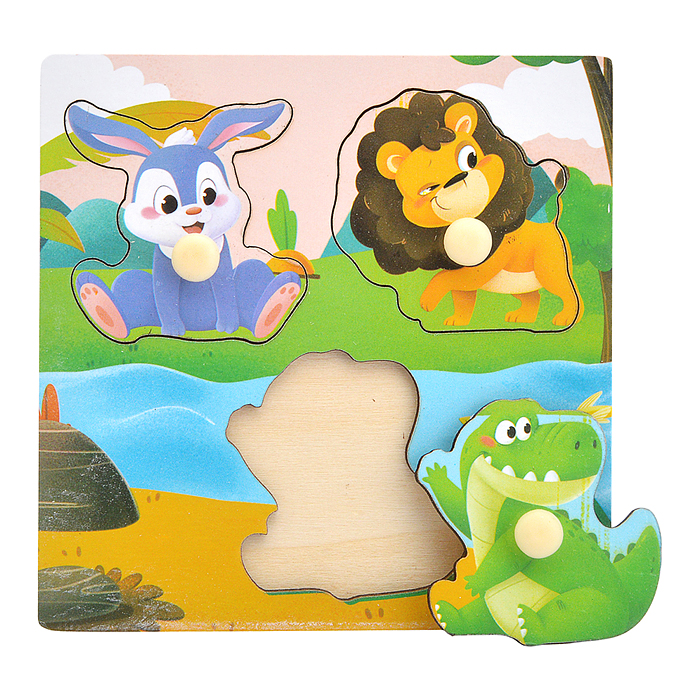 Пазл-вкладыш D2124 "Зверята" Пазл-вкладыш D2124 "Зверята"