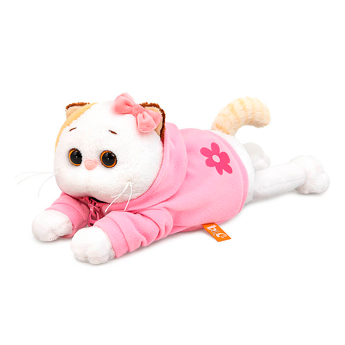 Кошечка Ли-Ли в худи с цветочком (лежачая) Кошечка Ли-Ли в худи с цветочком (лежачая)