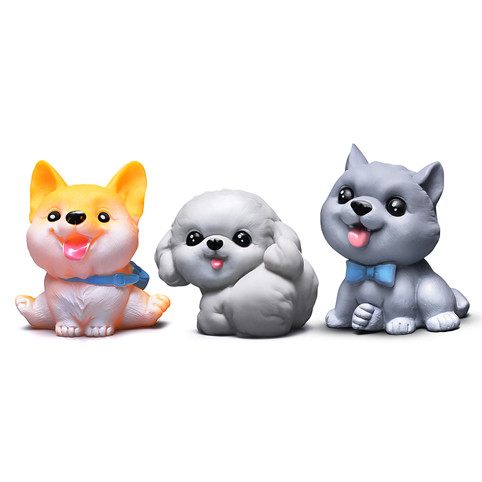 Набор игрушек для купания Y0123 "Кошечки и собачки" в пакете