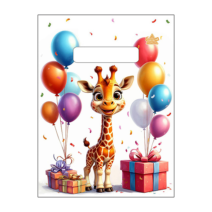 Пакет "Жирафик" вырубной (190х250х30)