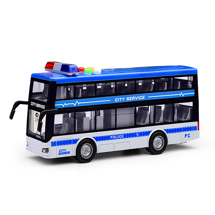 Фото к товару Автобус RJ5514A "Городская полиция" (свет, звук) в коробке Автобус RJ5514A "Городская полиция" (свет, звук) в коробке