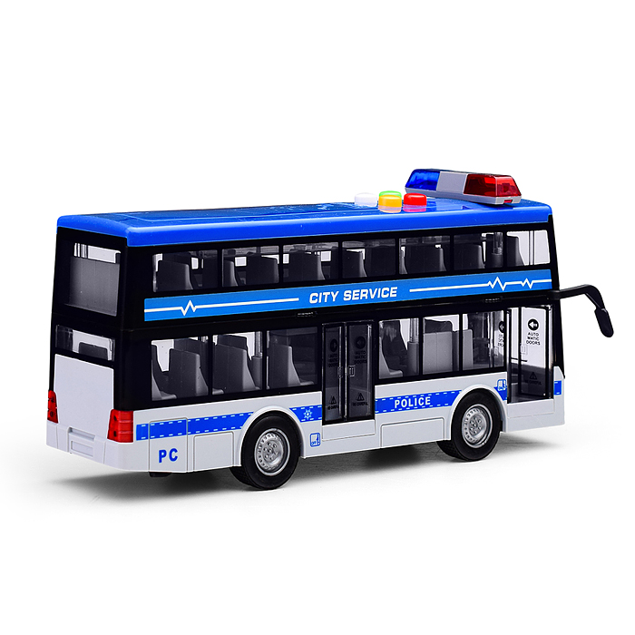 Фото к товару Автобус RJ5514A "Городская полиция" (свет, звук) в коробке Автобус RJ5514A "Городская полиция" (свет, звук) в коробке