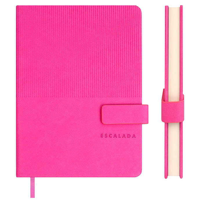 Ежедневник недатированный Escalada, А6+, 120 л., Виннер малиновый 