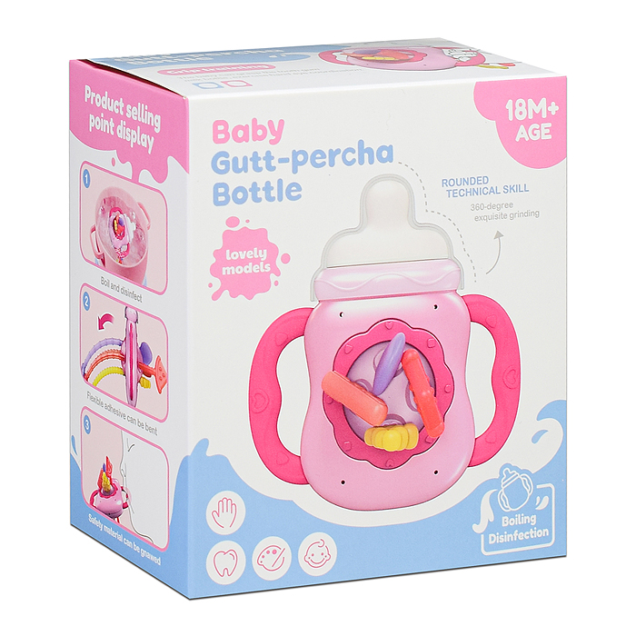 Игрушка грызунок 651 "Бутылочка" в коробке